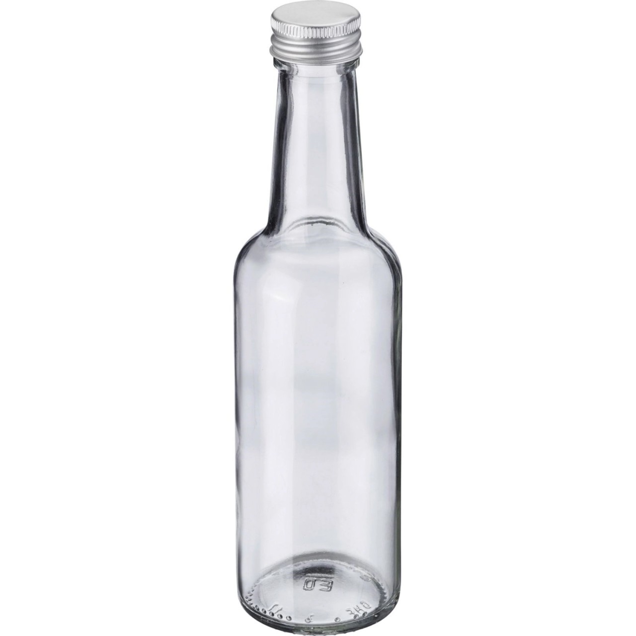 Gradhalsflasche 250ml, m. 28 mm Schraubdeckel