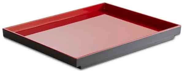 Asia Plus GN Tablett 1/2 32.5x26.5cm schwarz/rot