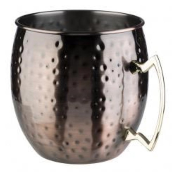 Flaschenkühler Moscow Mule Antik-Kupfer Look D20cm H21cm