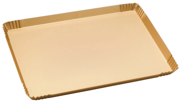 Tablett gold 22.5x30.5x1.5cm