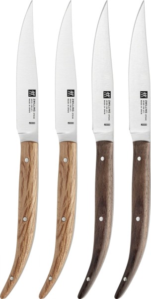 Steakmesser 4er-Set, (2 Holm Oak 2 Palisander), 10