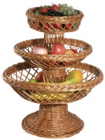 Korb-Etagere, Vollweide 48 cm/36 cm/26 cm - H:57 cm