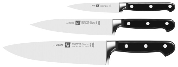 3tlg Professional S Messerset (Spick/Fleisch/Kochmesser)