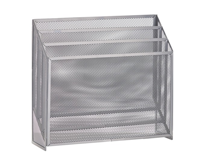 Zeitungsständer Mesh silb.32cm