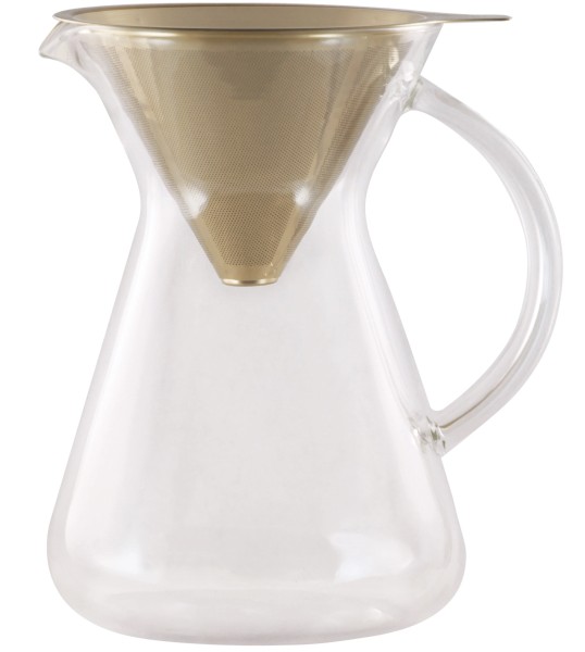 Playground Slow Coffee Maker gold 0.6lt D12cm H16cm