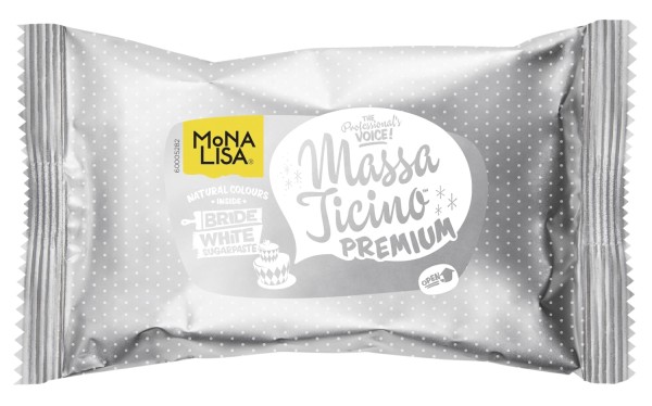 Massa Ticino Zucker Modelliermasse, weiss, 250 gr