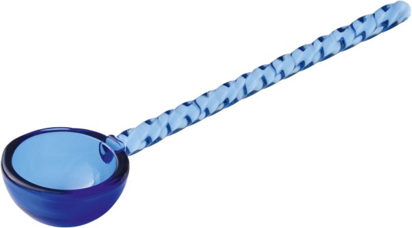 Playground Spoons Glaslöffel 14cm blau Muster blau
