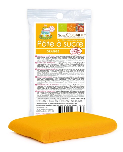 Zuckerpaste orange 100g