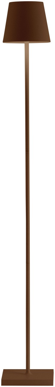 Poldina Pro Stehlampe 17x17x122cm corten