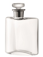 Flask Dekanter mit Platinhals 0.35l transparent