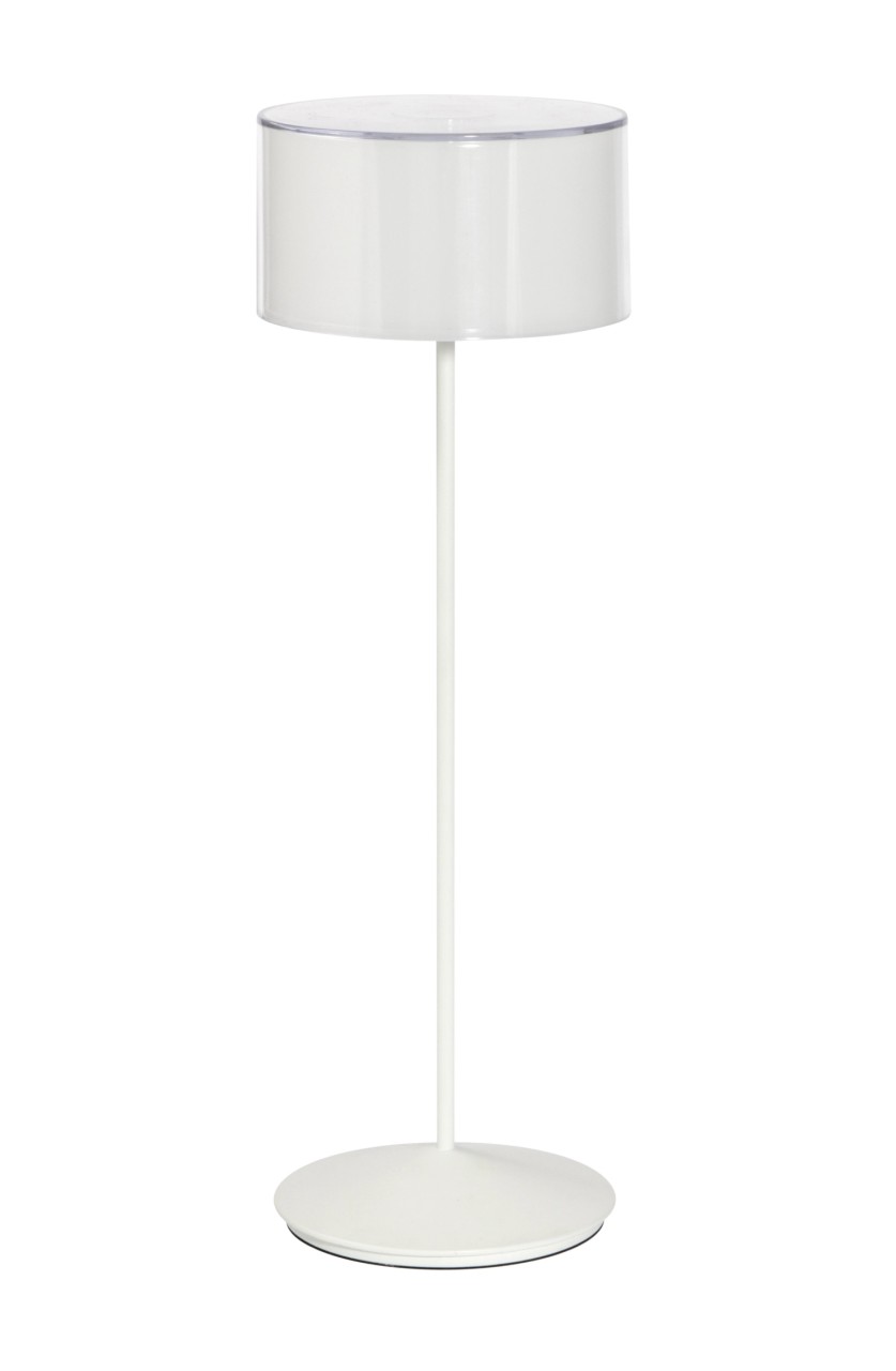 Abert Logo Lampe personalisierbar, weiss D12cm H37.5cm
