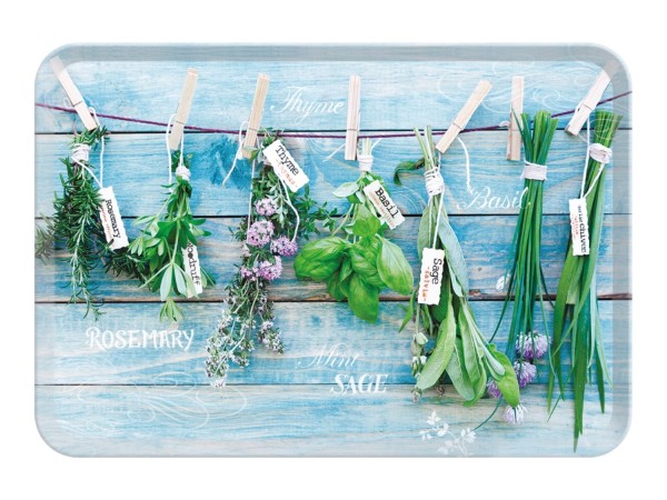 Hanging Herbs Tablett, 30x21,5cm