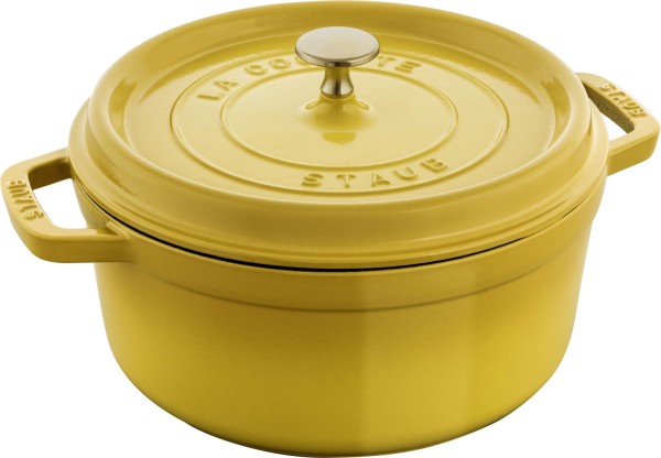 Cocotte 28cm, rund, Citron, Gusseisen 6.7l