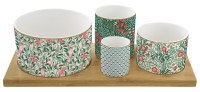 Floral Fantasy Appetizer Set mit 4 Schälchen, 29x13cm