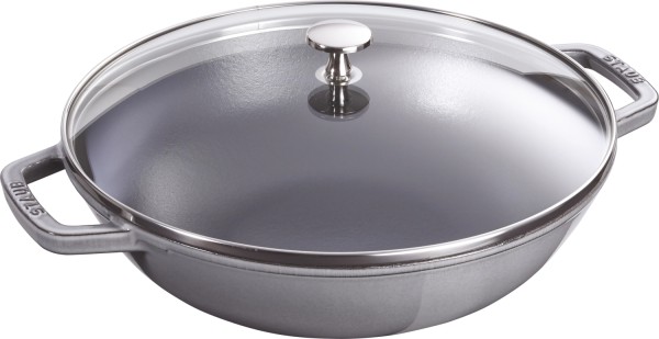 Wok mit Glasdeckel graphite grau 4.4 lt., 30cm