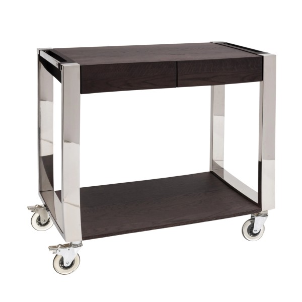 SMILE INOX Servierwagen 84x48x84cm Wenge