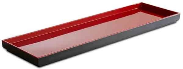 Asia Plus GN Tablett 2/4 53x16.2cm schwarz/rot