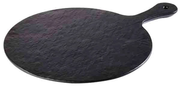 Tablett Slate Rock D30cm, H1,5cm, Melamin, Schieferlook