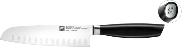 All Star Santoku m. Kullen 180, chrome-silber