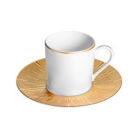 Infini Espressotasse mit UT gold, D12.8 H6cm, 7.5cl