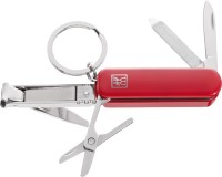 Multi-Tool m. Schlüsselanhänger, rot, 57 mm