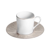 Infini Espressotasse mit UT platin, D12.8 H6cm, 7.5cl