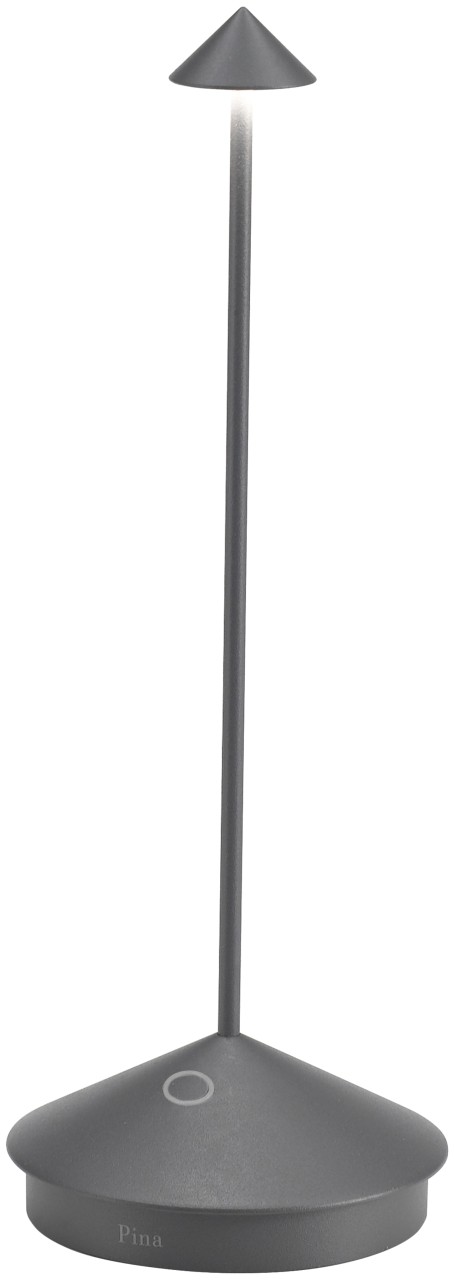 Pina Tischlampe 10.5x29cm dunkelgrau