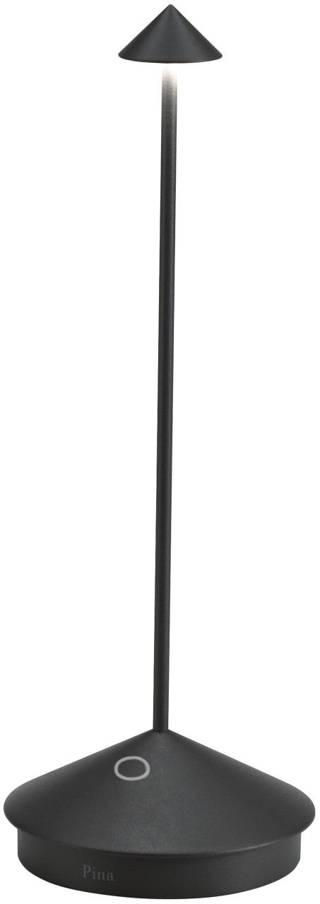 Pina Tischlampe 10.5x29cm schwarz