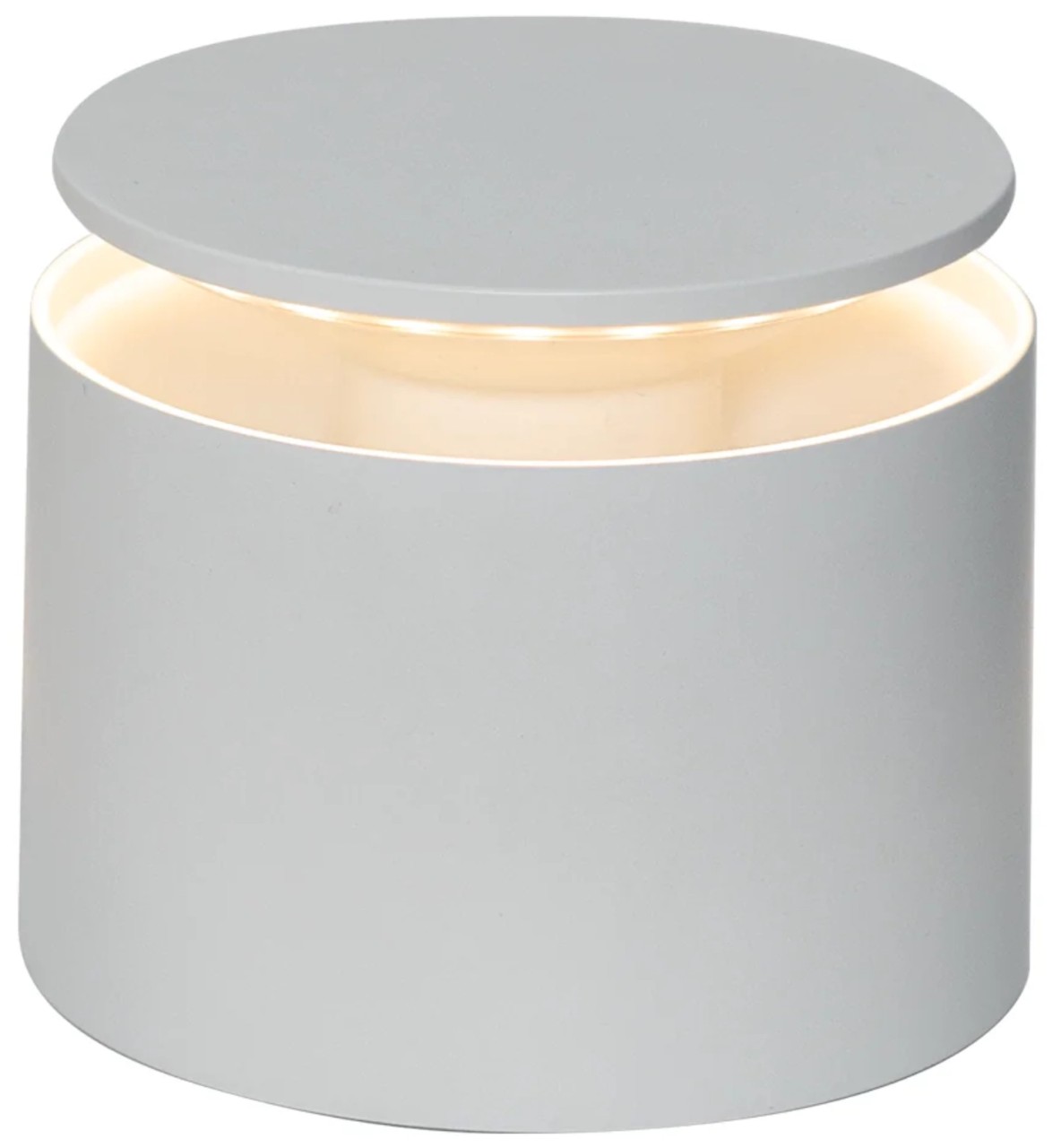 Push-Up Tischlampe D12x8.3cm weiss