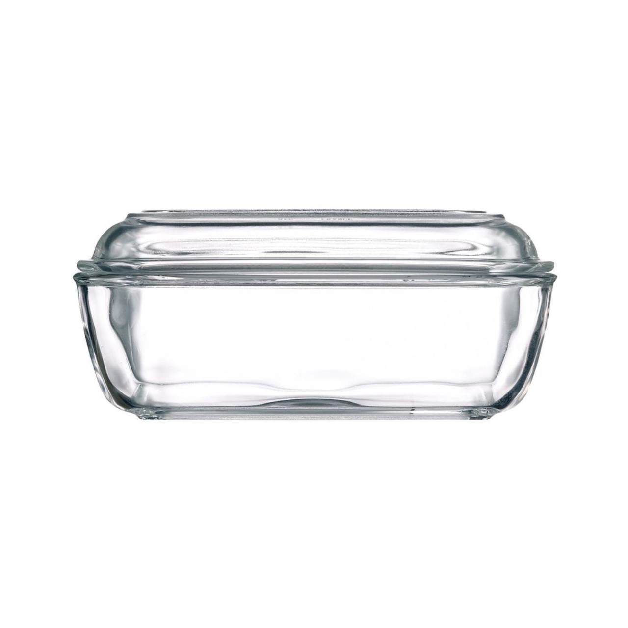 Butterdose 17x10.5x6.2cm Glas