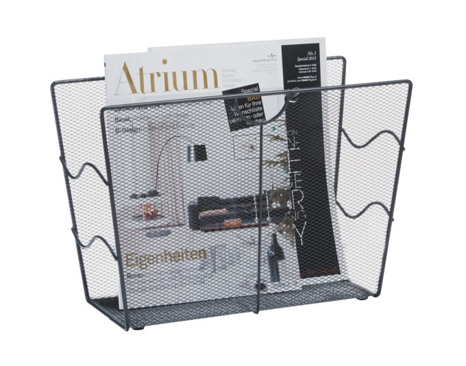 Zeitungsständer Mesh anth.39cm