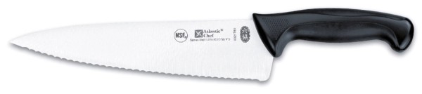 Atlantic Chef Kochmesser mit Wellenschliff 23cm schwarz