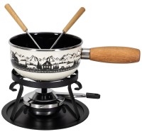 Käsefondue - Set, Emaille "Alpage",5-teilig, Ø 16 cm,