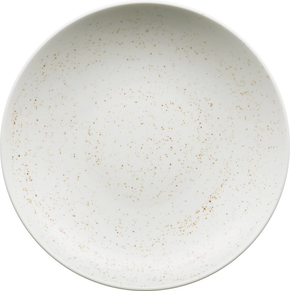 Pottery Unique white Teller tief rund coupe 21cm