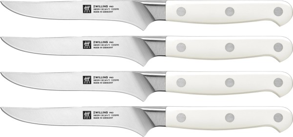 4tlg Pro le blanc Steakmesserset