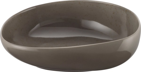 Pottery Unique Darkgrey Schüssel asymmetrisch 30cm 3lt