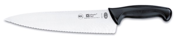 Atlantic Chef Kochmesser mit Wellenschliff 25cm schwarz