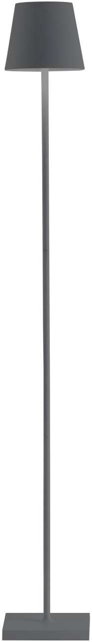 Poldina Pro Stehlampe 17x17x122cm dunkelgrau